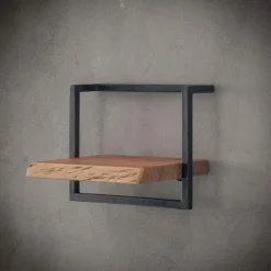 Fraaai - Woody metaal wandplank 40 cm