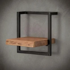 Fraaai - Woody metaal wandplank 30 cm