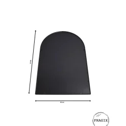 Fragix Ark wandspiegel - Zwart metaal - 60x90
