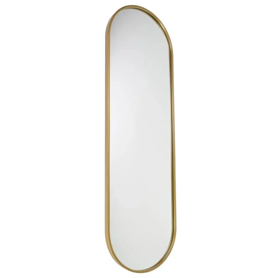 Fragix Boston Passpiegel Ovaal - Goud - Metaal - 130x40