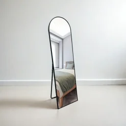 Fragix Ziva Staande passpiegel Boog 150x40 Zwart