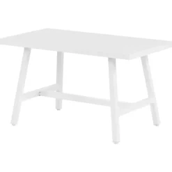 FRATTE - Tuintafel - Wit - Aluminium