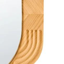 FRESVILLE - Wandspiegel - Lichtbruin - Dennenhout
