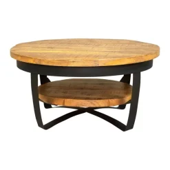 Furndea Salontafel Emmy industrieel 90x90x43cm