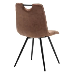 Furnihaus Eetkamerstoel Leon Microvezel Cognac Set van 2