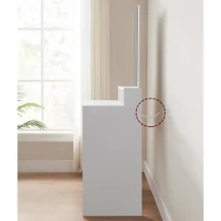 Furnihaus Kaptafel met rechthoekige spiegel en 2 lades, cosmetische tafel