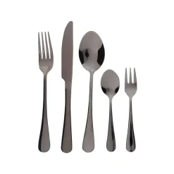 FUSILLI - Bestekset - Zwart - Roestvrij staal