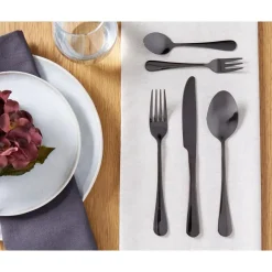 FUSILLI - Bestekset - Zwart - Roestvrij staal