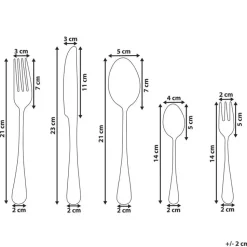 FUSILLI - Bestekset - Zwart - Roestvrij staal