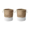 GAJAR - Manden set van 2 - Beige/Wit - Jute