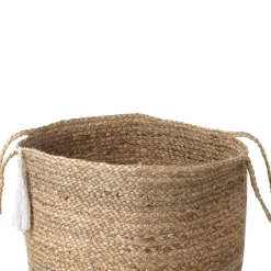GAJAR - Manden set van 2 - Beige/Wit - Jute