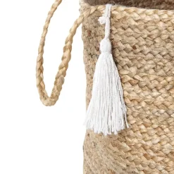 GAJAR - Manden set van 2 - Beige/Wit - Jute