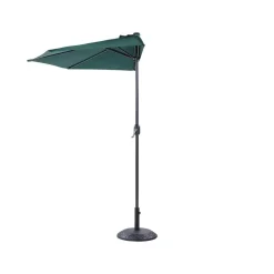 GALATI - Halfronde parasol - Groen - 270 cm - Polyester