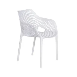 Garden Impressions Air XL kunststof tuinstoel wit - set van 2 stuks