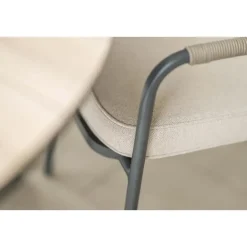 Garden Impressions Aleria tuinstoel taupe - 2 stuks