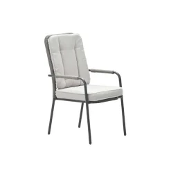 Garden Impressions Aleria tuinstoel taupe - 2 stuks