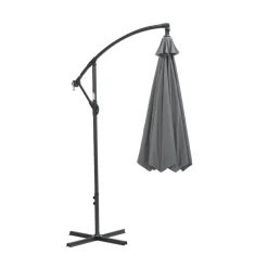 Garden Impressions Athene zweefparasol Ø300 cm - licht grijs