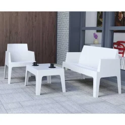 Garden Impressions Box tuinbank L138 cm the original - wit