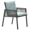 Garden Impressions Brendon lounge dining stoel - licht en mint grijs