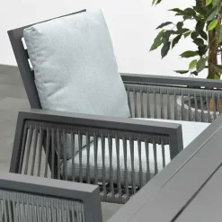 Garden Impressions Brendon lounge dining stoel - licht en mint grijs