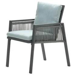 Garden Impressions Brendon lounge dining stoel - licht en mint grijs