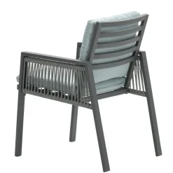 Garden Impressions Brendon lounge dining stoel - licht en mint grijs