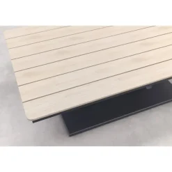 Garden Impressions Brugge verstelb. loungetafel 150x87 - donker grijs