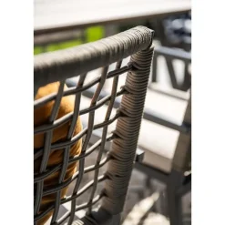 Garden Impressions Burela tuinstoel taupe - 2 stuks