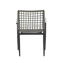 Garden Impressions Burela tuinstoel taupe - 2 stuks