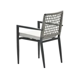 Garden Impressions Burela tuinstoel taupe - 2 stuks