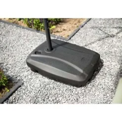 Garden Impressions Corfu parasol 250x250 - donker grijs - licht grijs