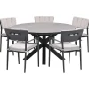 Garden Impressions Dane tuinset 6-delig - Duuk tuintafel Ø150 cm