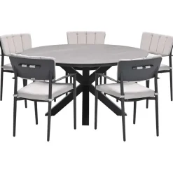 Garden Impressions Dane tuinset 6-delig - Duuk tuintafel Ø150 cm