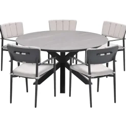 Garden Impressions Dane tuinset 6-delig - Duuk tuintafel Ø150 cm