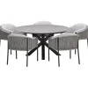Garden Impressions Delvin tuinset 6-delig - Duuk tuintafel Ø150 cm