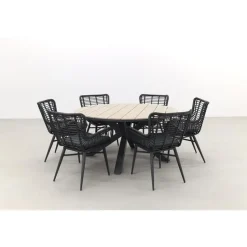 Garden Impressions Edison 148 cm. - ronde tuinset / Jasmine black