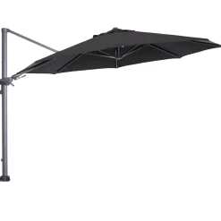 Garden Impressions Hawaii zweefparasol 3.5m zwart met voet en hoes