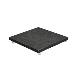 Garden Impressions Hawaii zweefparasol 3.5m zwart met voet en hoes