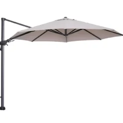 Garden Impressions Hawaii zweefparasol Ø350 cm - frame carbon black - doek zand