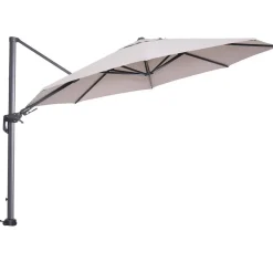 Garden Impressions Hawaii zweefparasol Ø350 cm - frame carbon black - doek zand