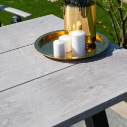 Garden Impressions Leuven tuintafel 220 x 100 cm - donker grijs