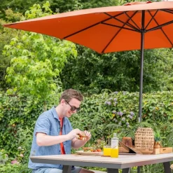 Garden Impressions Lotus parasol 250x250 cm - koper