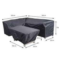 Garden Impressions Lounge dining hoes 233/293x90xH70 en 162x92xH63 cm