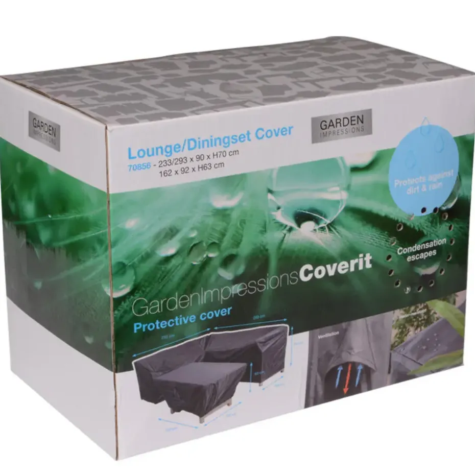 Garden Impressions Lounge dining hoes 233/293x90xH70 en 162x92xH63 cm