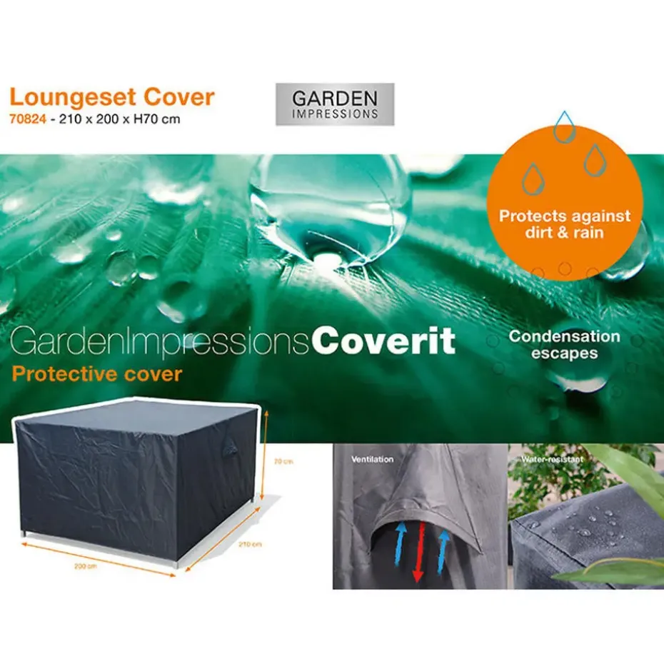 Garden Impressions Loungesethoes 210x200xH70 cm