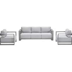 Garden Impressions Malakka loungeset 3-delig taupe