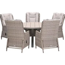 Garden Impressions Marbella verstelb. tuinset 6-delig -Tulli tuintafel