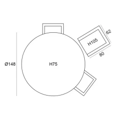 Garden Impressions Marbella verstelb. tuinset 6-delig -Tulli tuintafel