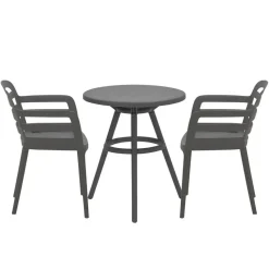 Garden Impressions Mira - Faria balkonset 3-delig - donker grijs