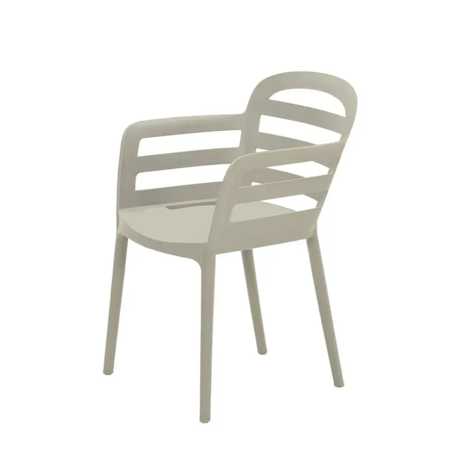 Garden Impressions Mira tuinstoel zand - 4 stuks